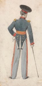 Zadní pohled na vojáka od Edmund Thomas Parris