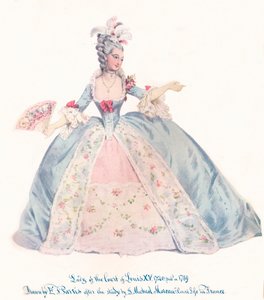 Paní dvora Ludvíka XV., 19. století od Edmund Thomas Parris