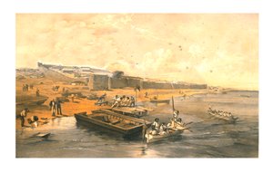 Pevnost Yenikale, při pohledu na moře Azoff, 1855.