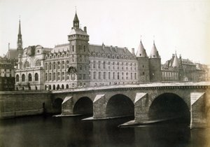 Conciergerie a Pont au Change, asi 1854 (foto) od Edouard Denis Baldus