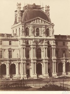 Pohled na Louvre, 1855-1857 (foto) od Edouard Denis Baldus