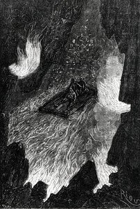 Vor se vlnil na vlnách lávy, ilustrace z 