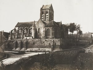 Kostel v Auvers od Édouard Baldus