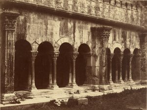 Křížová chodba kostela svatého Trofima, Arles od Édouard Baldus