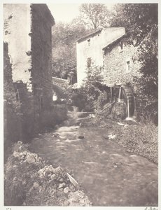 Vodní mlýny v Auvergne, 1852, vytištěno 1978. od Édouard Baldus