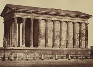 Nîmes. Maison Carrée od Édouard Baldus