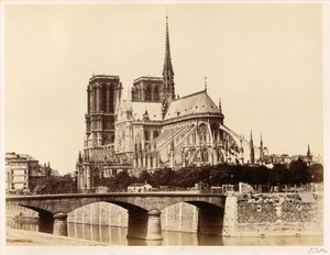Notre-Dame (Apsida) od Édouard Baldus
