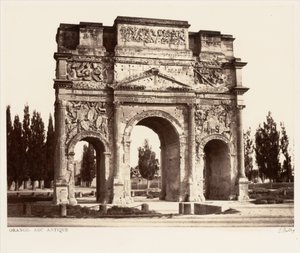 Orange, antický oblouk od Édouard Baldus