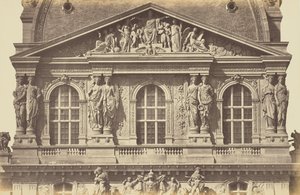 [Druhé patro pavilonu Richelieu, Louvre, Paříž] od Édouard Baldus
