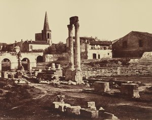 Římské divadlo v Arles od Édouard Baldus