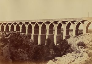 Viadukt v Saint-Chamas od Édouard Baldus