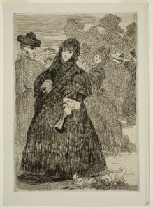 V Pradu od Edouard and Bracquemond Felix Joseph Auguste Manet