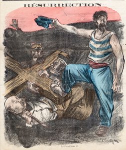 Obálka „“The Socialist Chambard“, číslo 71, Satirický v barvách od Edouard Couturier