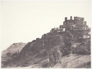 Chateau de Murol v Auvergne od Edouard Denis Baldus