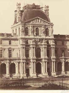 Pohled na Louvre od Edouard Denis Baldus