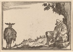 Rolník Zouvat Botu od Edouard Eckman after Jacques Callot