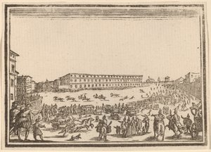 Piazza u Porta al Prato od Edouard Eckman after Jacques Callot