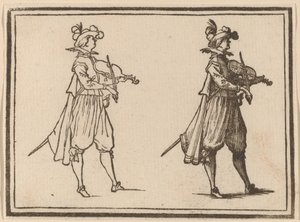 Houslista od Edouard Eckman after Jacques Callot