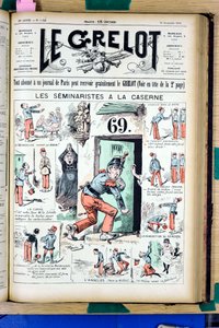 Obálka „“Le Grelot“, číslo 1025, Satirický v barvách