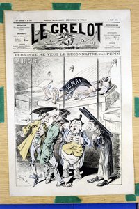Obálka „“Le Grelot“, číslo 360, Satirický v barvách od Edouard Guillaumin Pepin