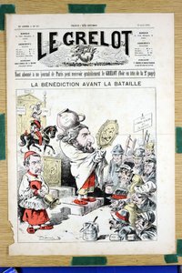 Obálka „“Le Grelot“, číslo 905, Satirický v barvách od Edouard Guillaumin Pepin