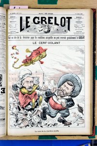 Obálka „“The Grelot“, Satirický v barvách od Edouard Guillaumin Pepin
