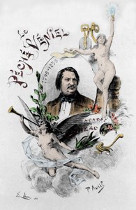 Frontispice „Veniel sin“ od Honore de Balzac. Ilustrace Paul Avril (1843-1928) z roku 1901.