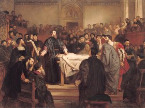 Andreas Vesalius (1514-64) v Padově, 1859