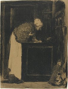 Stará žena u kamen od Édouard Jean Vuillard