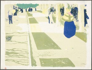 The Avenue, druhý talíř z knihy Krajiny a interiéry od Édouard Jean Vuillard