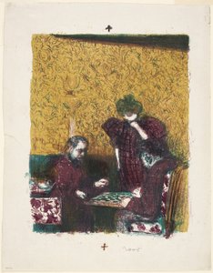 Hra Dáma od Édouard Jean Vuillard