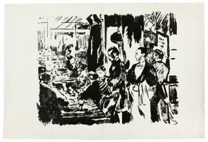 V kavárně (nepublikovaný talíř) od Édouard Manet