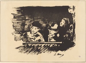 Au Paradis Na balkoně, konec 19. století. od Édouard Manet