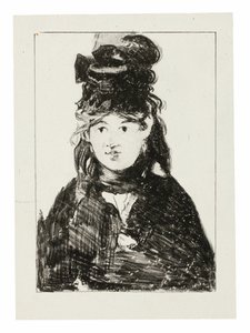 Berthe Morisot v černé od Édouard Manet