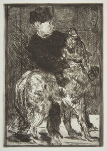 Chlapec a pes, 1862. od Édouard Manet