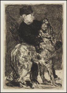 Chlapec se psem, 1862 od Édouard Manet
