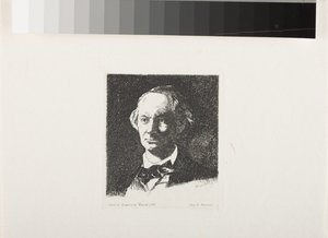 Charles Baudelaire, Full Face III od Édouard Manet