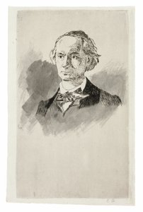Charles Baudelaire, Full Face III od Édouard Manet
