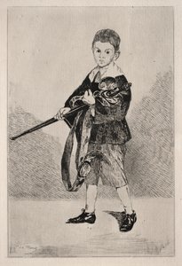 Dítě s mečem, otočené doleva. od Édouard Manet
