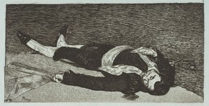 Mrtvý toreador, 1867-68. od Édouard Manet