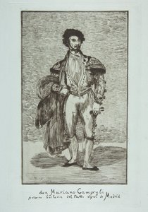 Don Mariano Camprubi Le Baïlarin, 1862-63. od Édouard Manet