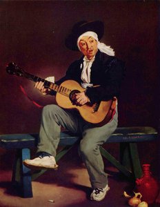 Francouzsky: Le Chanteur espagnol Španělský zpěvák od Édouard Manet