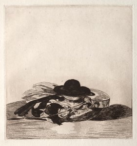Frontispis k vydání leptů: Klobouk a kytara od Édouard Manet
