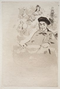 Frontispis pro vydání Les Ballades od Theodora de Banville. od Édouard Manet