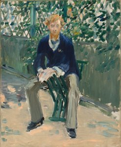 George Moore v Umělcově zahradě od Édouard Manet