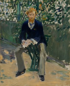 George Moore v zahradě umělce od Édouard Manet