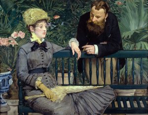 Ve skleníku od Édouard Manet