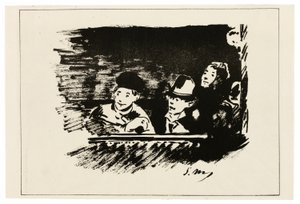 V Horní galerii od Édouard Manet