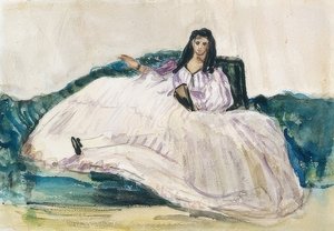 Jeanne Duval - Paní Baudelaire. Um 1862 od Édouard Manet