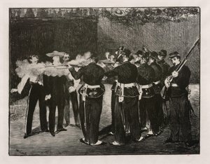 Poprava Maxmiliána od Édouard Manet